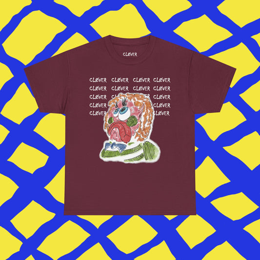 CLOWN MATH TEE (Maroon)