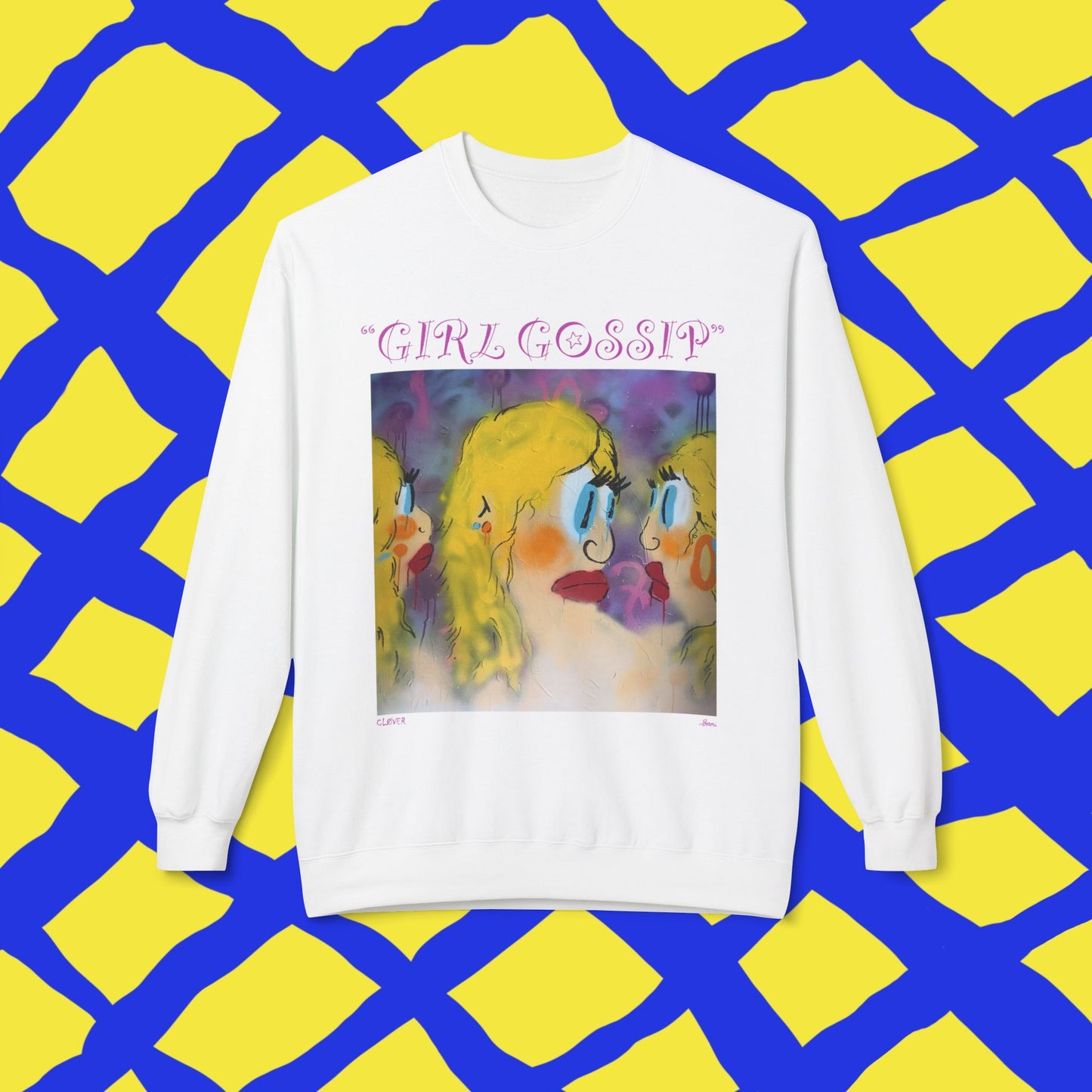 GIRL GOSSIP CREWNECK (White)
