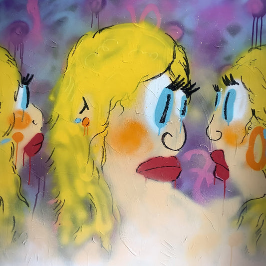 GIRL GOSSIP ORIGINAL PAINTING (1/1) *NOT SOLD*